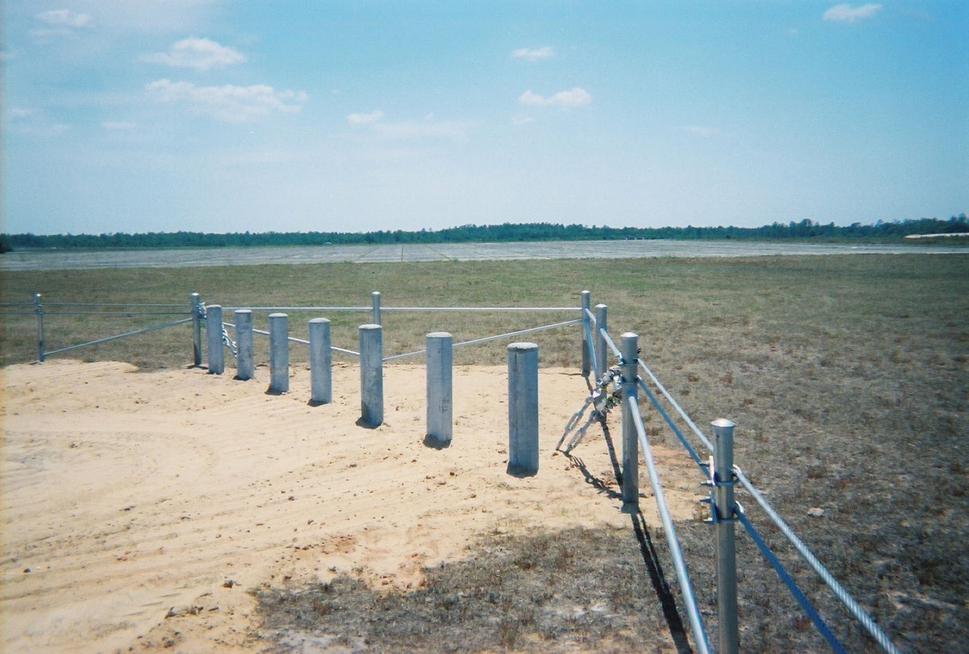 Cable Fencing Installed Around Construction Site