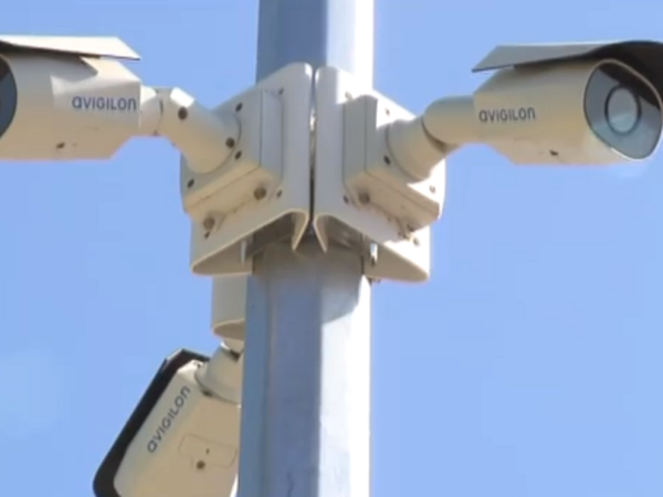 Avigilon Cameras Installed On Light Post