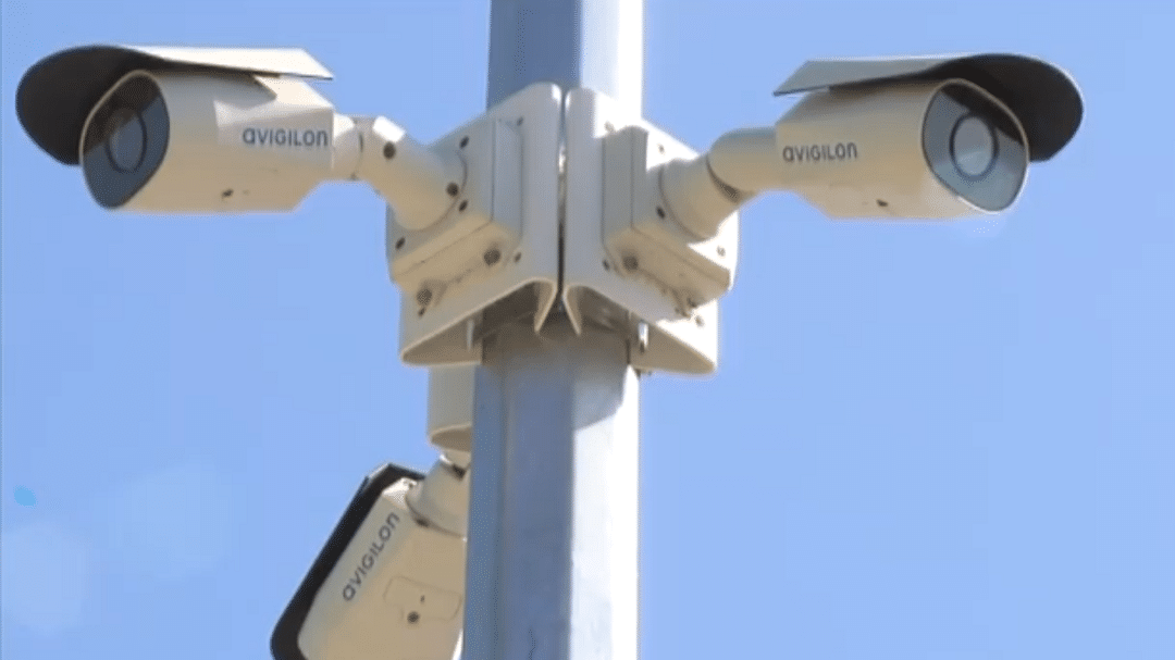 Avigilon Cameras Installed On Light Post