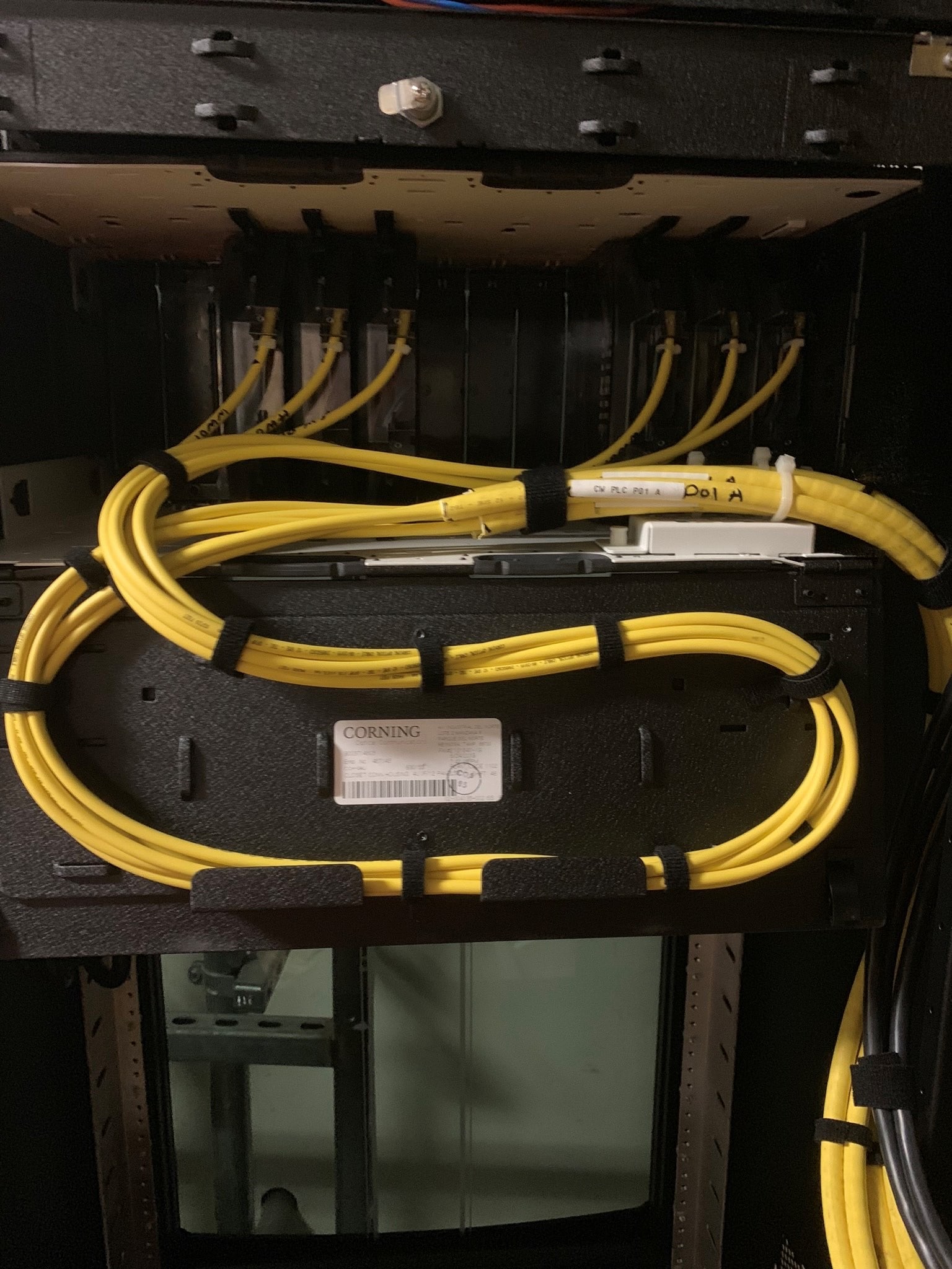 fibers in structured cabling system