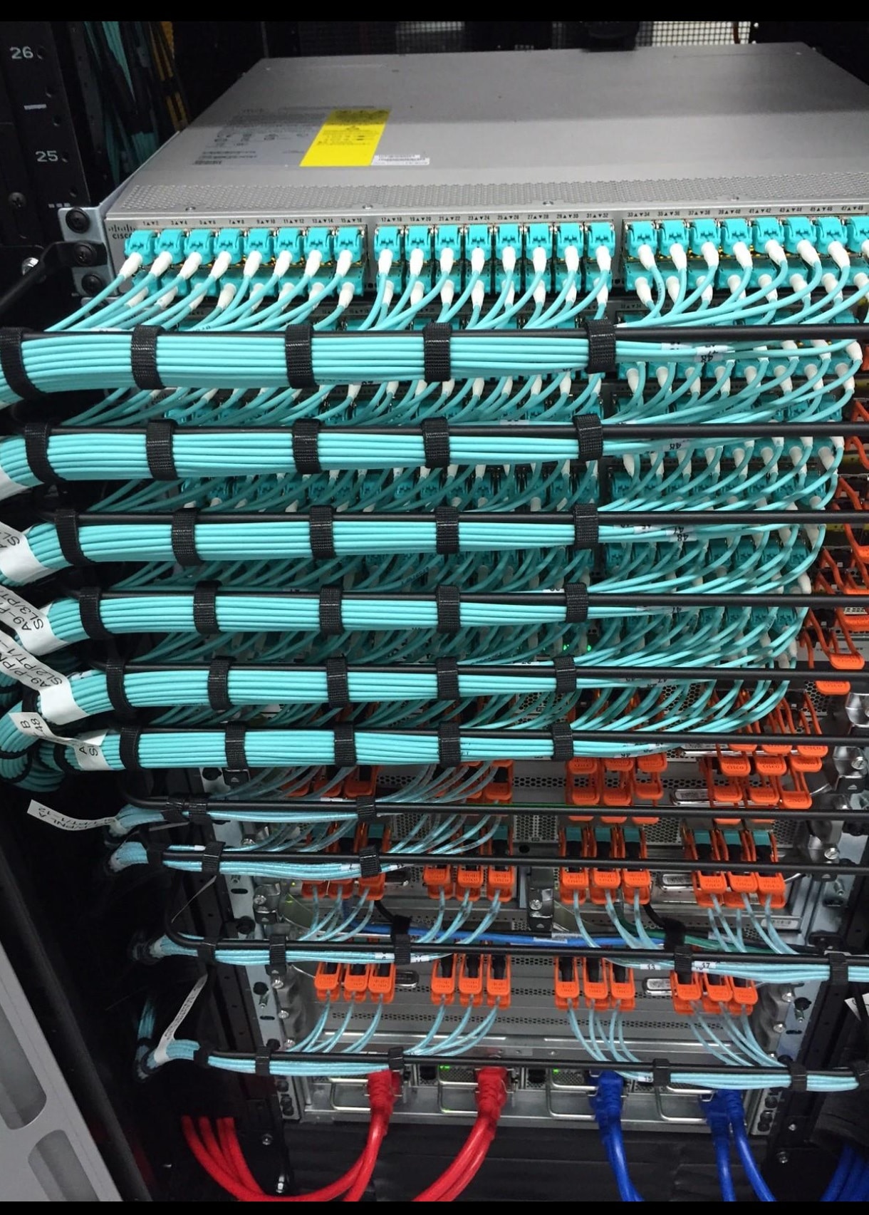 fiber chasis in structured cabling system