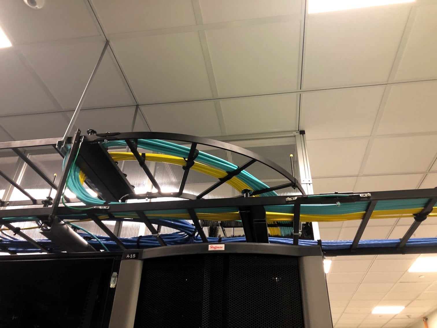 fibers in structured cabling system